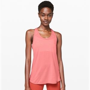(6)♡Lululemon Essential Tank Heathered Light Coral